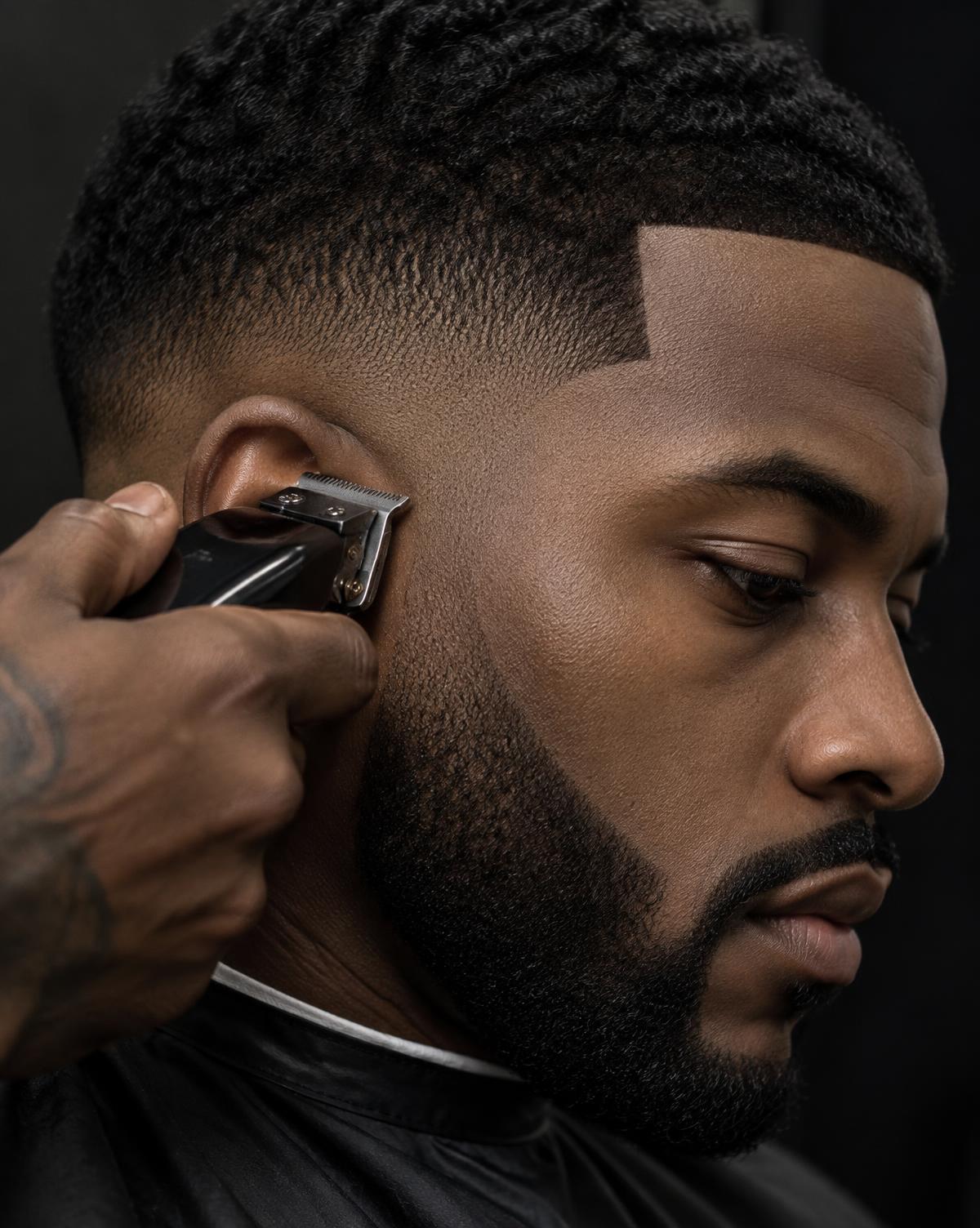 Fresh skin fade and precise line-up
